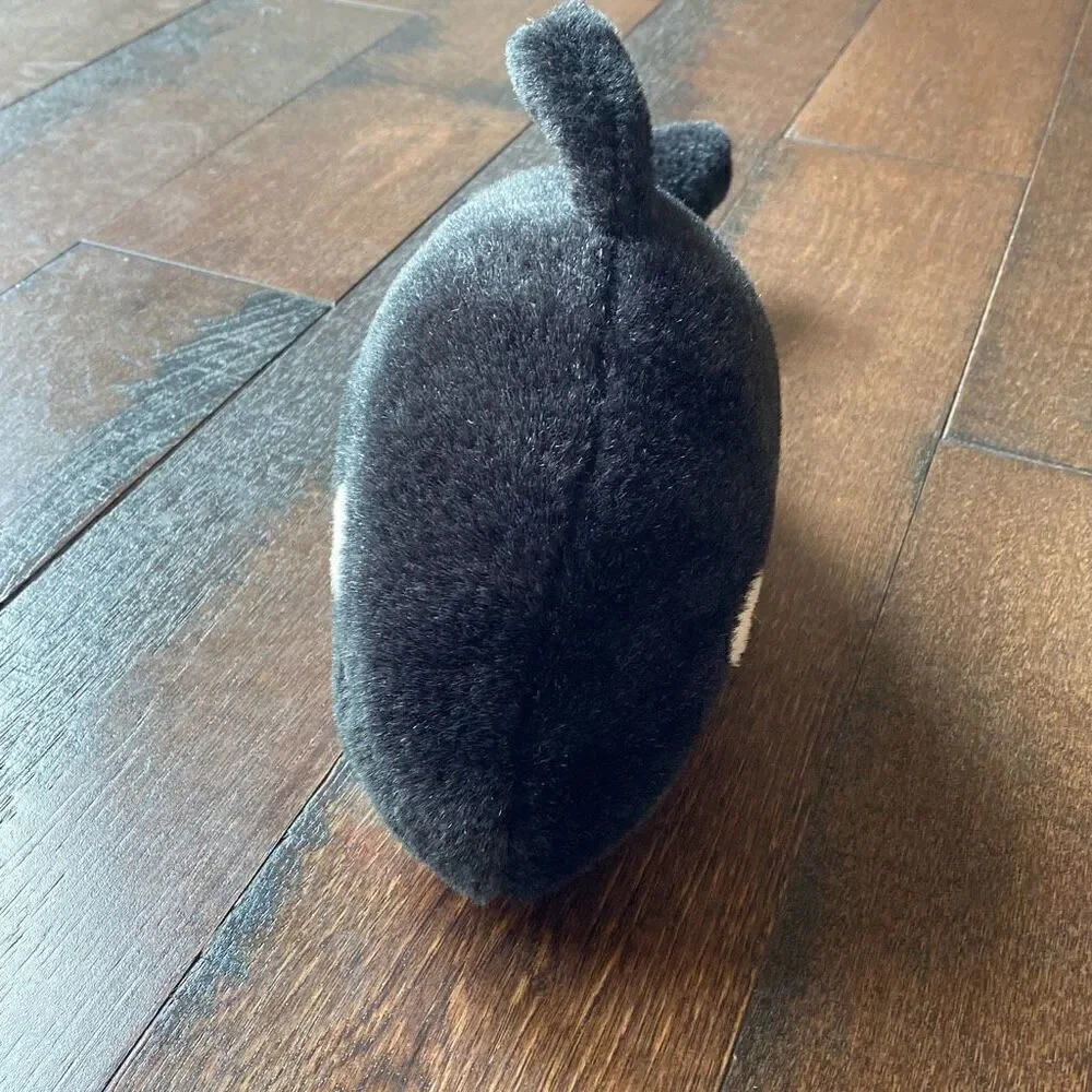 Vintage Sea World 1992 Shamu Orca killer whale plush stuffed animal 15 inch blac